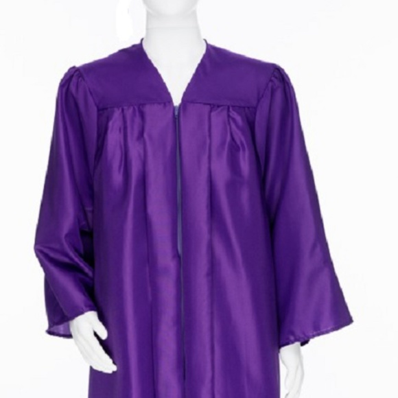 Purple Graduation Gown - Unisex Sz LG 5'11"-6'1' - Picture 1 of 3